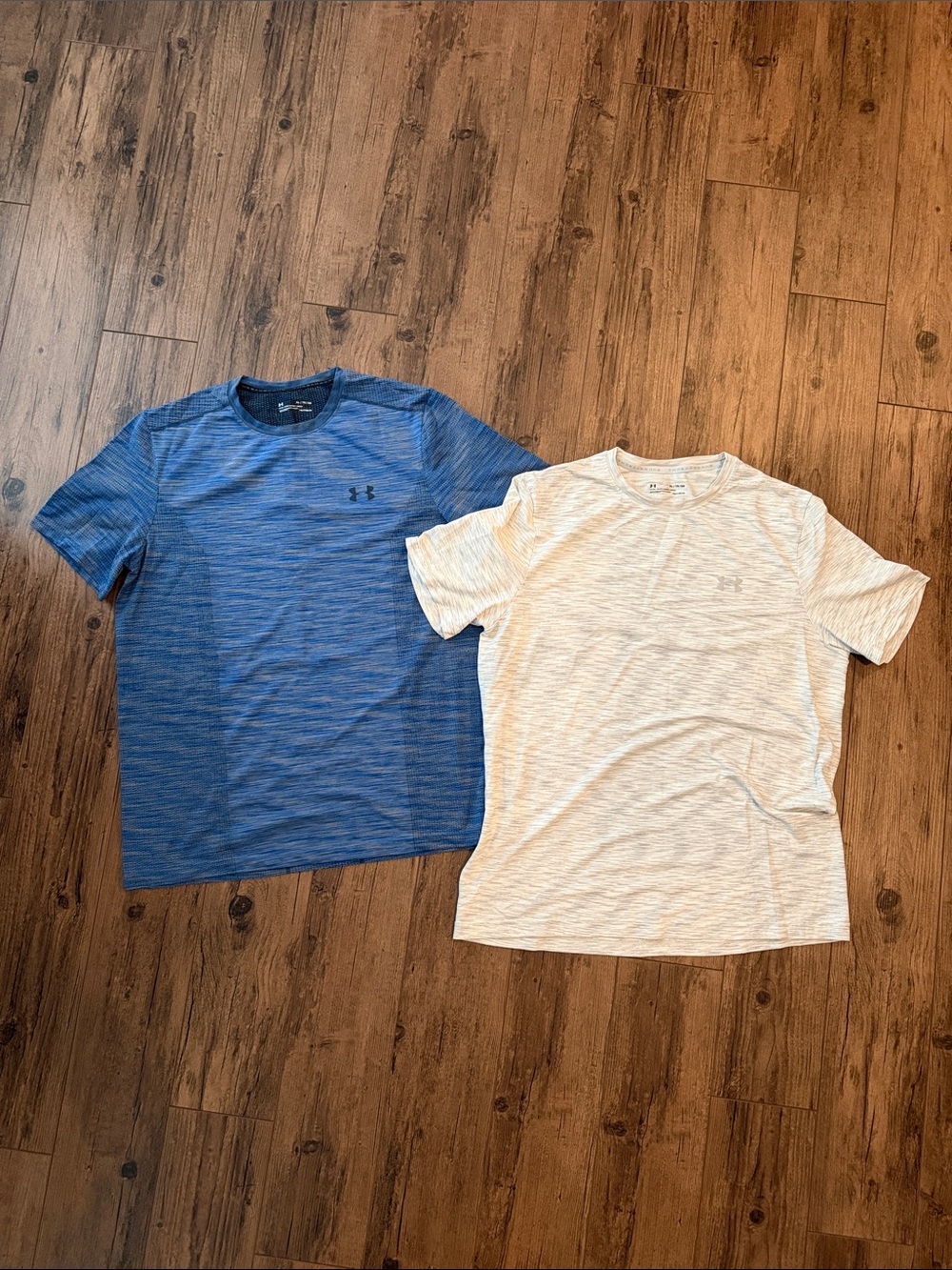 Under Armour Men’s Short Sleeve Performance Tees - Blue & Light Gray